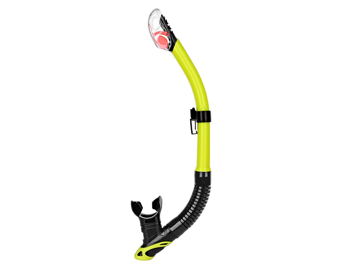 Tubo de snorkel seco: apto para snorkel, buceo, apnea y natación. Color marrón amarillento.