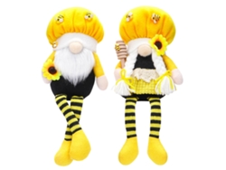 Muñecas sin rostro Fiesta Abejas Sentadas Piernas largas Girasol Macho Hembra