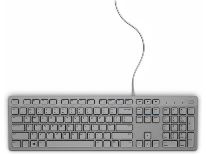Teclado DELL KB216 (Con Cable - Layout Alemán - Teclado Numérico)