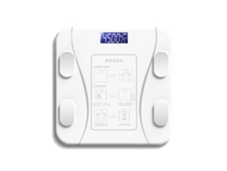 (modelo Blanco Con Batería De Teléfono Compatible) Báscula Inteligente De Grasa Corporal Para Bajar De Peso