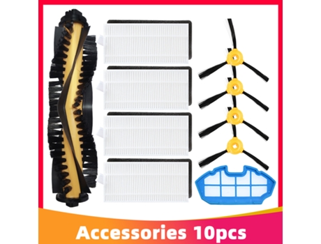Pieza de repuesto de filtro Hepa de Cepillo Lateral de rodillo principal para Robot aspirador CONGA EXCELLENCE 990 Ecovacs Deebot N79S Eufy 11C