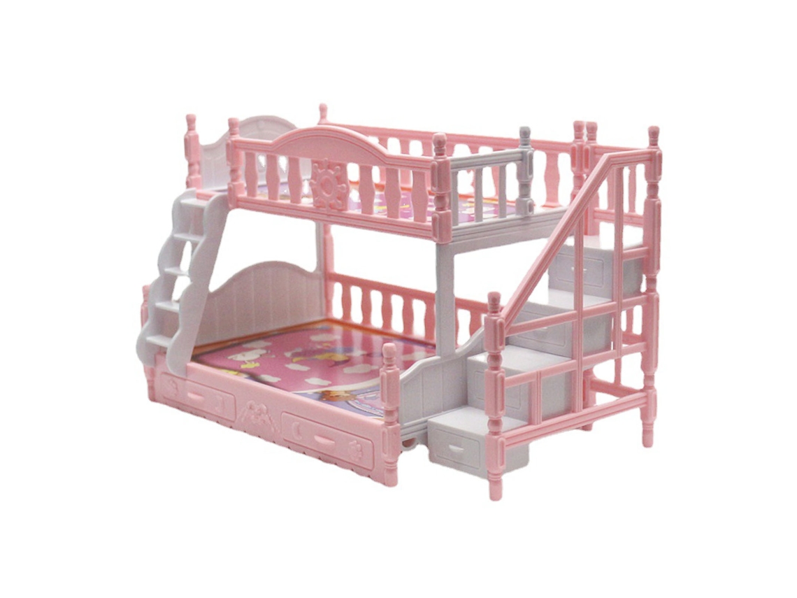 Litera En Miniatura De Estilo Europeo Para Casa De Muñecas Con Escalera.