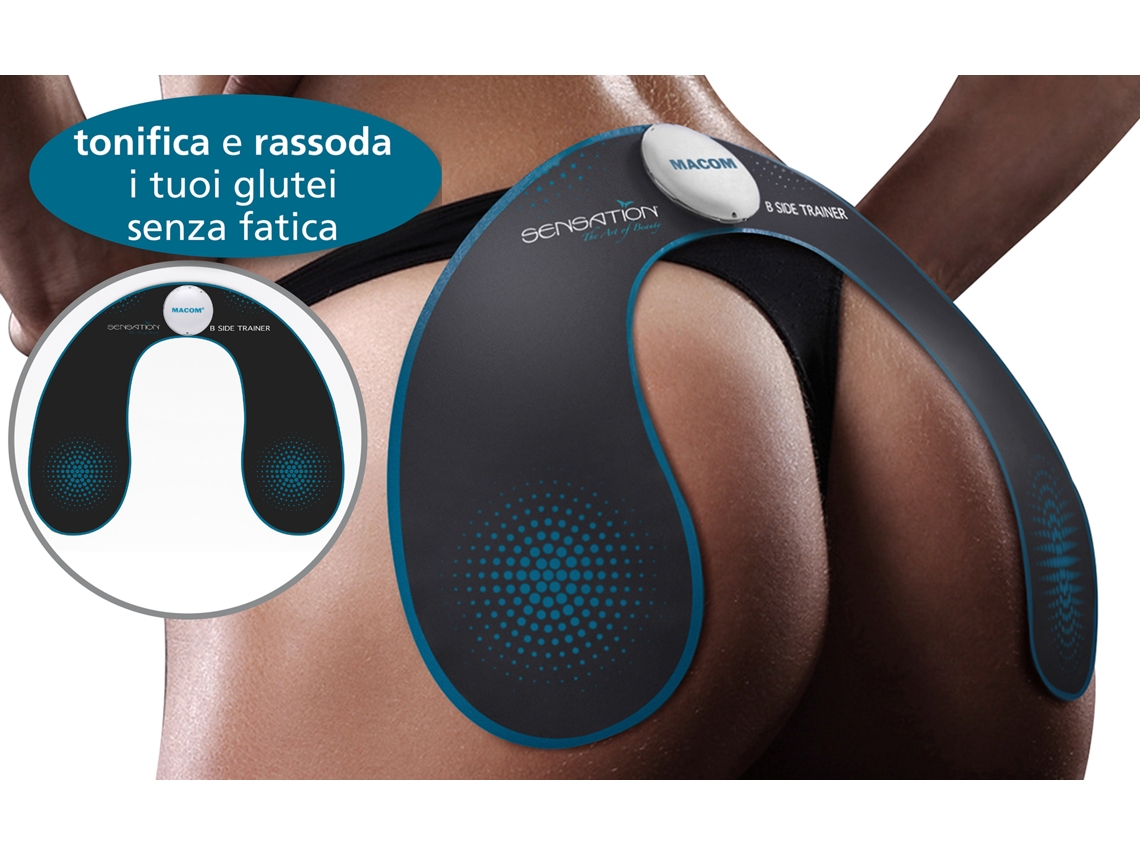 MACOM 231 estimulador muscular electrónico Lámina adhesiva Negro, Azul, Plata, Blanco