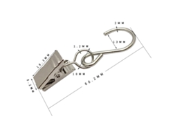 2026-50pcs Ganchos En Acero Inoxidable S Para Colgar Luces, Fotos Y Carpas De Camping