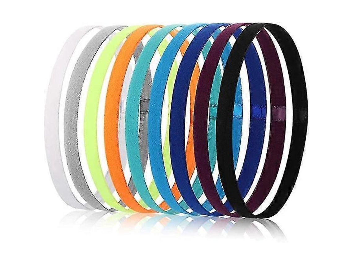 Diademas Deportivas Elásticas Antideslizantes Gruesas Para Yoga, Ejercicio Y Sudoración Con Agarre De Silicona.