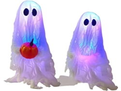 Decoración De Halloween: Para Uso Interior Y Exterior, Adorno De Red, Blanco, Espeluznante, Fantasma Flotante,