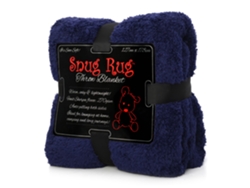Snugrug Manta De Lujo Sherpa Fleece Sofá Tv Mantas De Regalo 127x178cm - Azul Marino