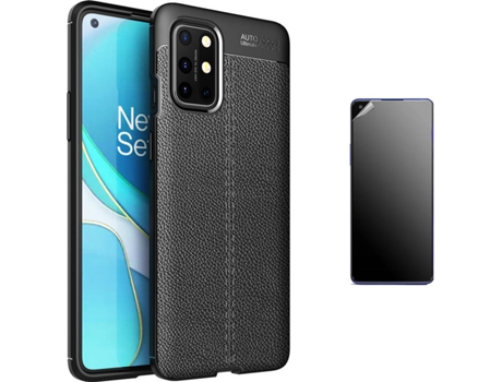Kit Carcasa Y Protector Oneplus 8T Ultimatte Rugged Leather Negro