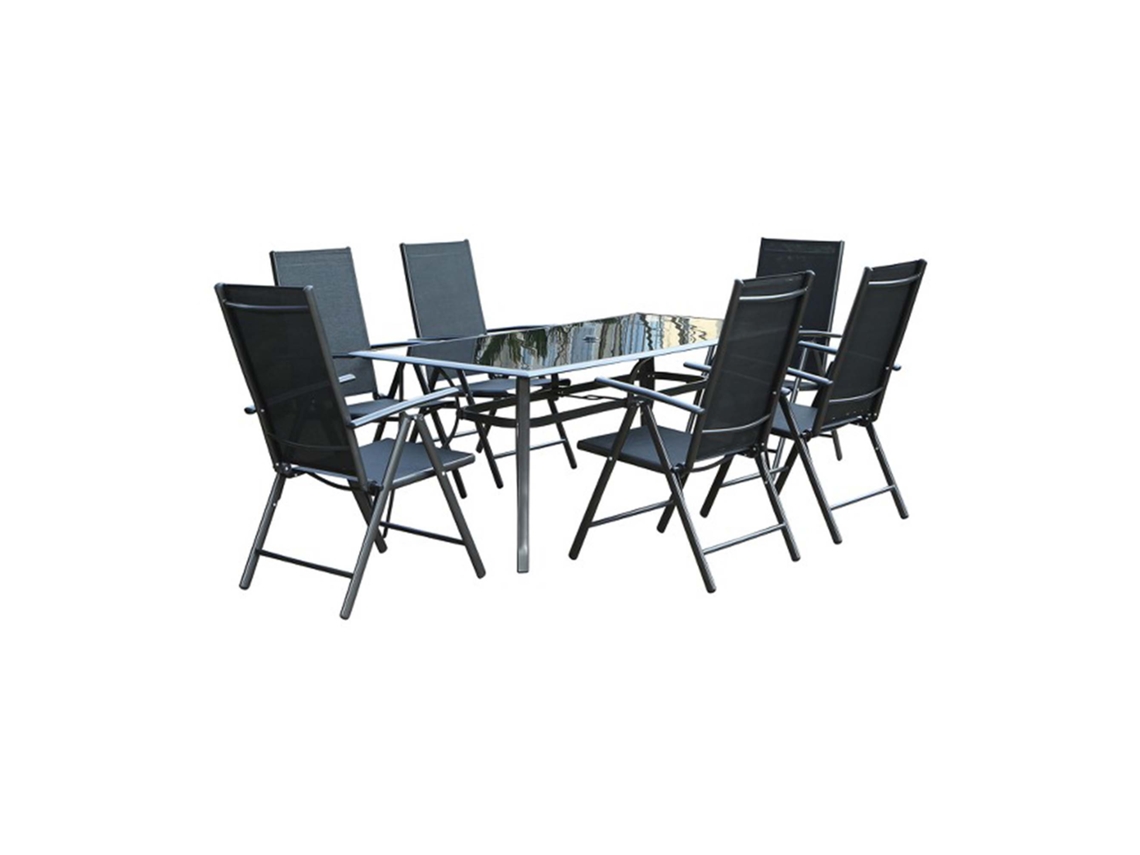 Conjunto de Jardín CONCEPT U Rimini (Gris - Aluminio - 180x90x72 cm)