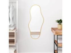 Espejo De Pared Dorado 90x40 Cm
