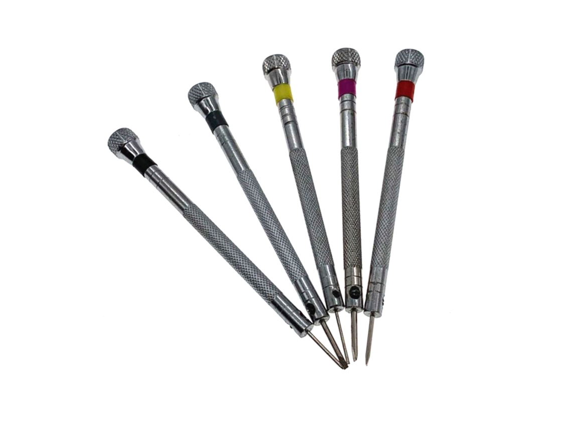 Conjunto De 5 Chaves De Fenda Mini Com 5 Pontas Para Reparo De Celular Notebook Relógio