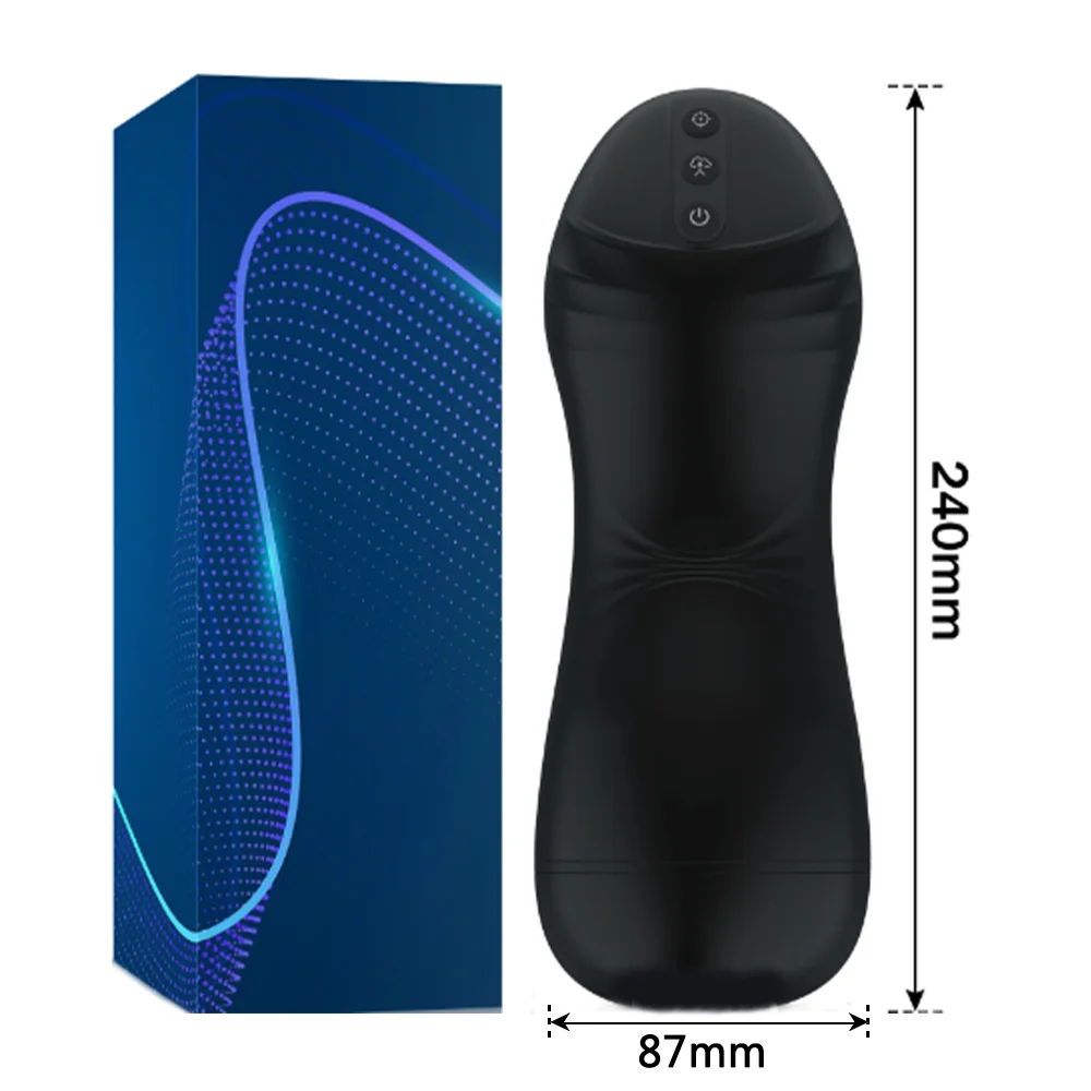 (negro) Máquina De Sexo Oral, Copa De Masturbación Masculina De Succión Automática