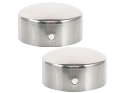 Tapones De Extremo Para Pasamanos De Tubo Redondo Inoomp, 2 Piezas, Tapas Protectoras De Acero Inoxidable Para