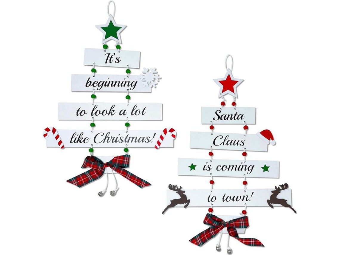 Adornos Navideños De Madera De Primera Calidad: Grandes Adornos Navideños Para Interiores, Paredes Y Ventanas.
