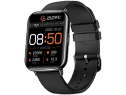 Pulsera inteligente Bestvite X27 con monitor de temperatura, saturación de oxígeno, frecuencia cardíaca, presión arterial, podómetro y calorías (negro)
