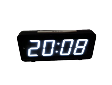 Reloj despertador LED reloj de escritorio digital reloj de casa reloj luminoso ELKUAIE