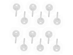 Juego de 30 ganchos giratorios adhesivos resistentes para colgar del techo del baño SFUSHOS