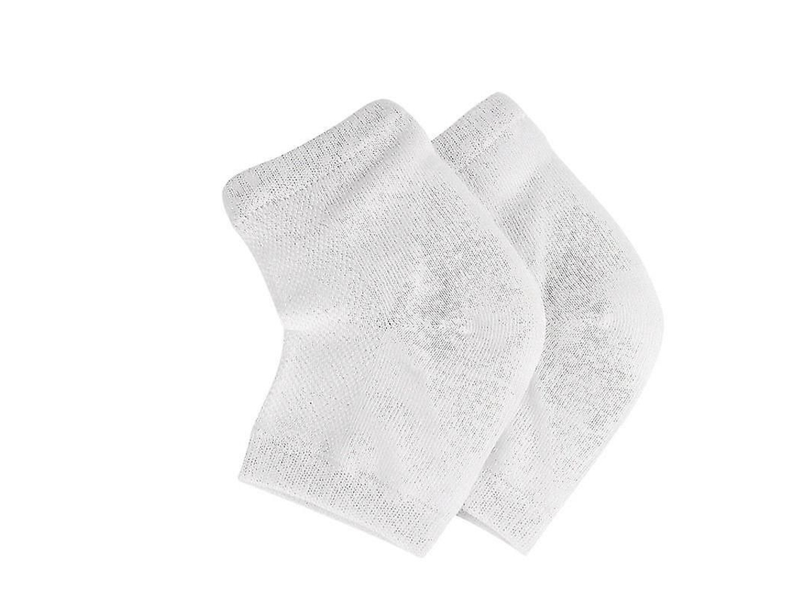 2026-medias De Talón Antifractura Con Gel Hidratante 3 Pares Blanca Para Pies Secos Y Rojos