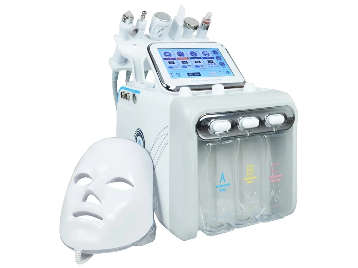 Máquina facial, funcionalidad 7 en 1, pantalla fácil de usar, OEM 7 en 1