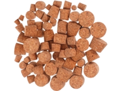 80 Tapones Cónicos De Corcho Natural Para Botellas, Reutilizables.