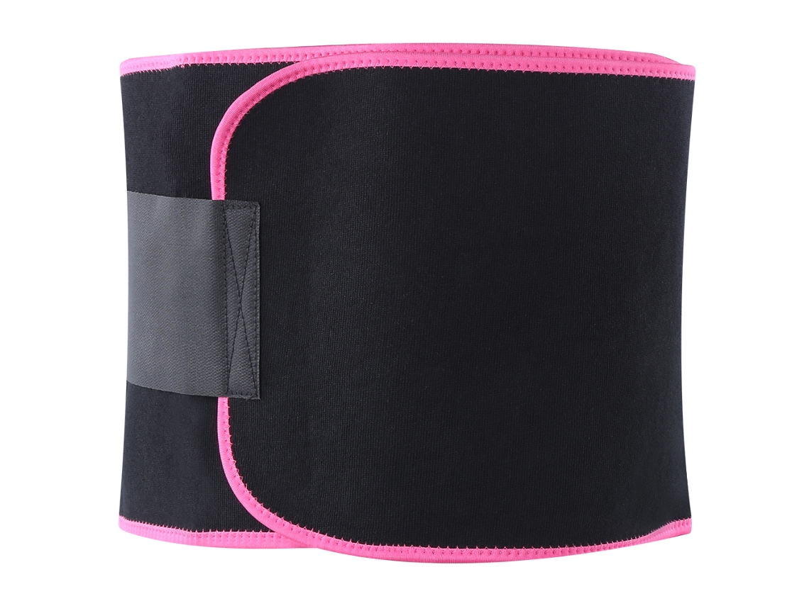 Cinturón Ajustable De Soporte Lumbar Y Adelgazante Para Fitness Y Deportes, Unisex, Rosa, Talla L 25x130cm
