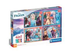 Puzzle 12162024 piezas 4 en 1 Frozen Clementoni