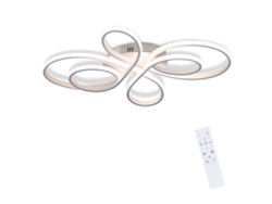 Plafón LED Grande Regulable 100Cm 90W Blanco Moderno con Mando a Distancia NETTLIFE Design