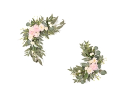 Kit De Decoración De Arcos Florales Artificiales Hechos A Mano Con Ramos Para Bodas Y Fiestas.