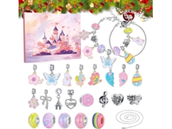 Pulseira Calendário Do Advento- Kit Artesanal De 24 Dias, De Contagem Regressiva Para Pulseiras, Ideal