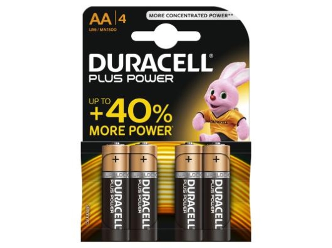 Pilas DURACELL Plus AA K4