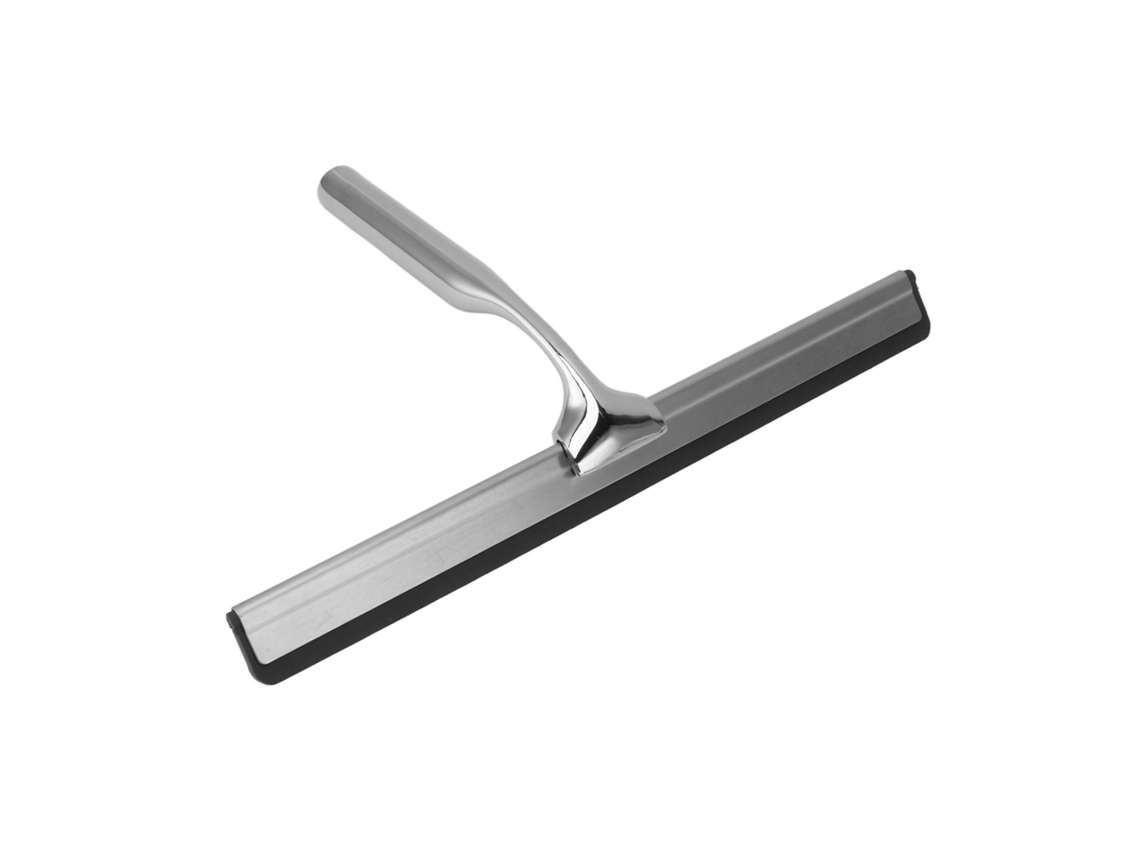 Escobilla de goma para ducha multiusos de acero inoxidable, herramienta de limpieza para el baño, para limpieza del hogar, ventanas, vidrios, puertas, cocinas, baños...