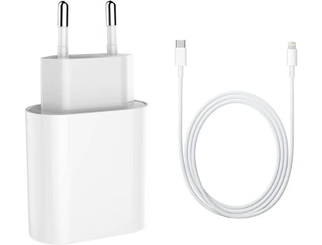 Cargador FC87 para iPhone XR (3A - USB-C - Blanco)