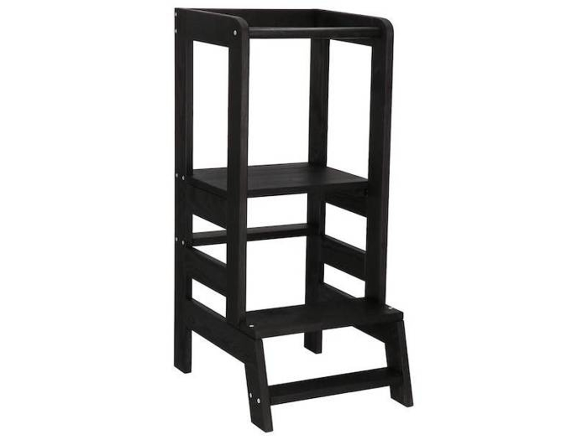 Ayudante de cocina Montessori 90 cm en negro