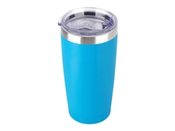 Taza de 590 ml (20 oz), vaso de acero inoxidable con aislamiento al vacío para bebidas frías y calientes con tapa Neveance (paquete de 2, negro)