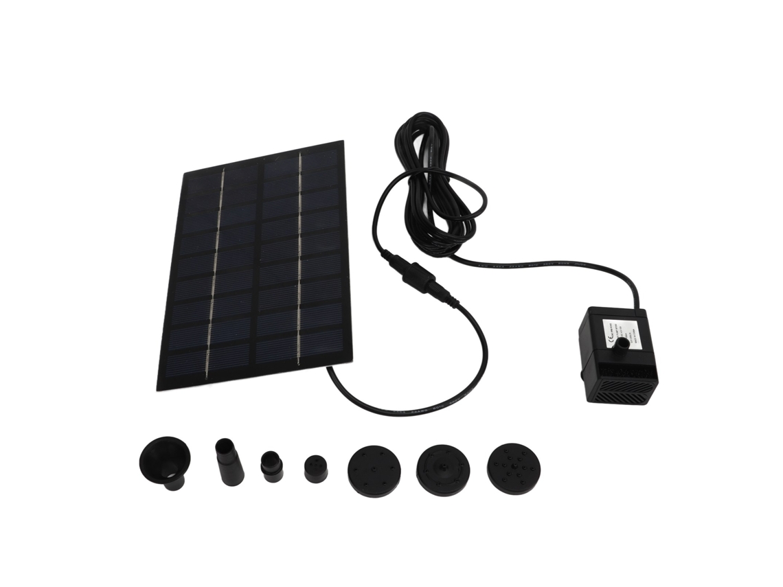 Kit de bomba de agua solar de 9 V y 1,8 W con filtro antiobstrucción para jardín