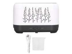Humidificador USB de 200 ml con lámpara ambiental de llama hueca, humidificador ultrasónico de aromaterapia.