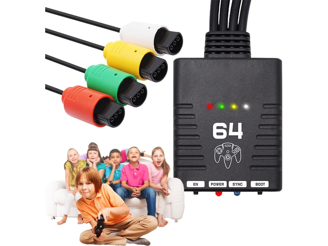 Adaptador De Mando Con Cable – Convertidor De Juegos Multijugador | Baja Latencia