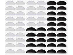 Almohadillas para la nariz para gafas en forma de media luna 30 pares Multicolor