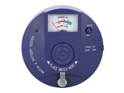Probador portátil de pilas de reloj con botón circular de 1,5 V y 3 V
