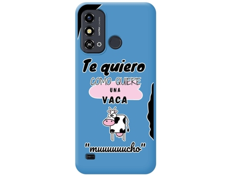 Funda Diseño Vaca para Zte Blade A53 Plus TUMUNDOSMARTPHONE Azul