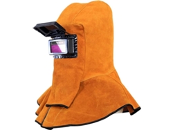 Rebe-capucha De Soldadura De Cuero Vacuno Con Lente Autooscurecedora Protectora Para Soldadores
