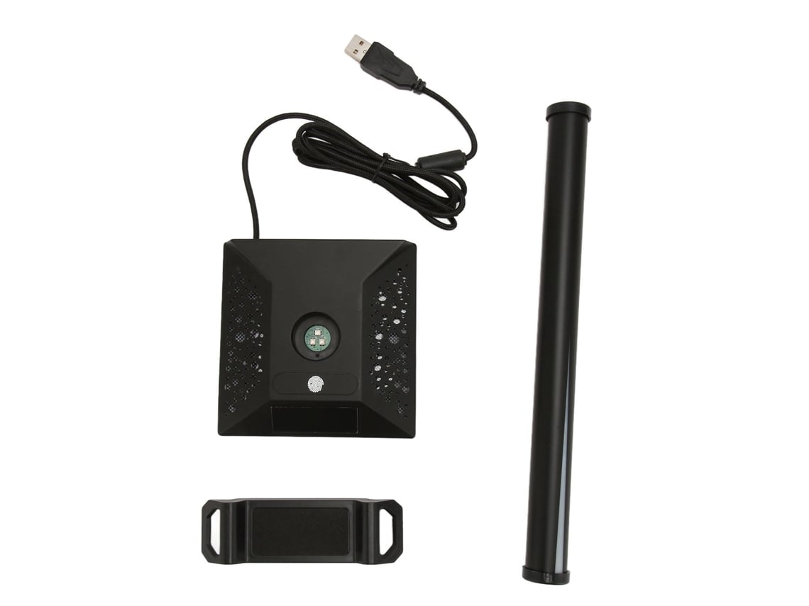 Suporte Para Fones De Ouvido Multifuncional Com Interface Usb E Rgb Para Gamer Mesa E Escritório Preto