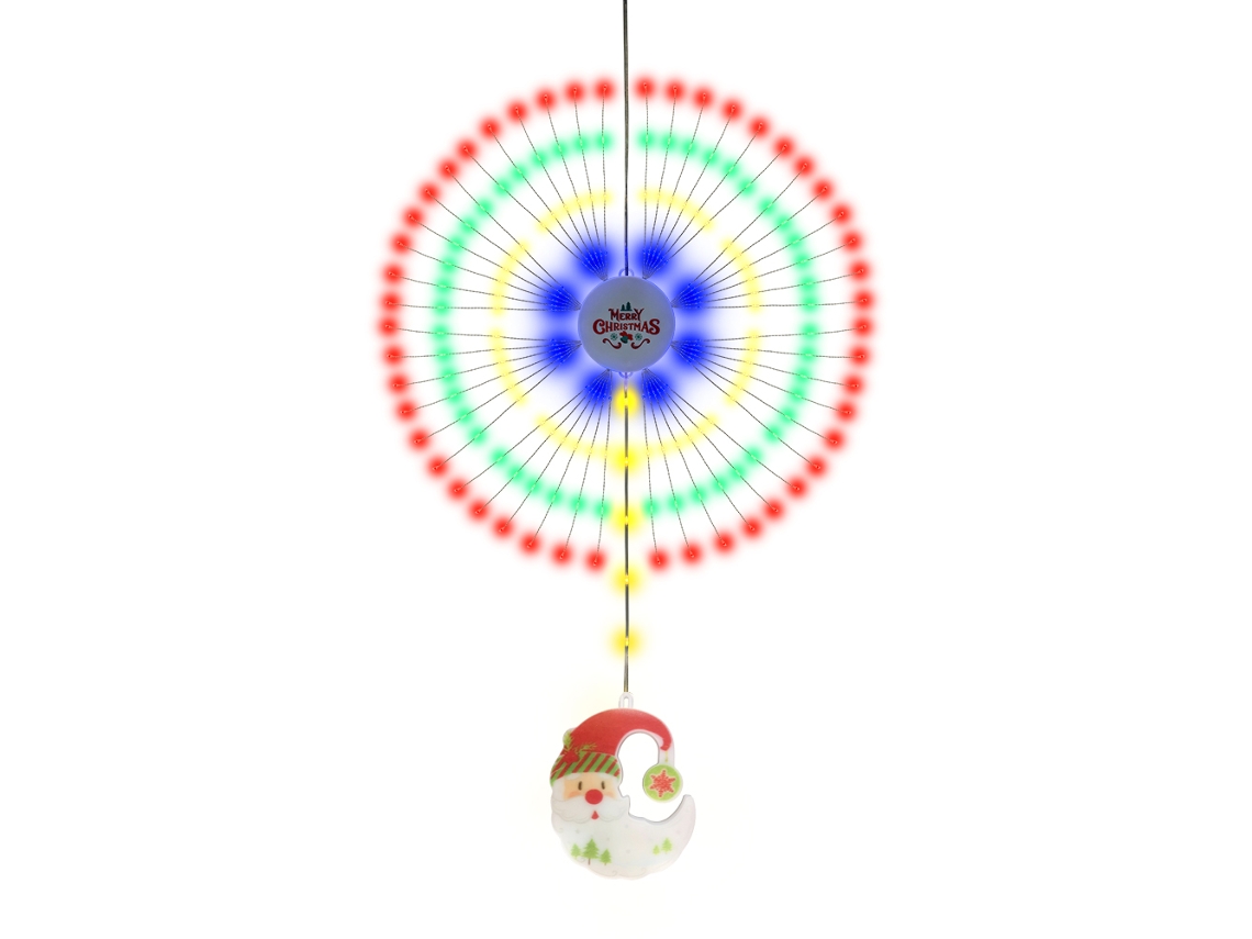 Luces navideñas coloridas con forma de fuegos artificiales IP65, 8 modos