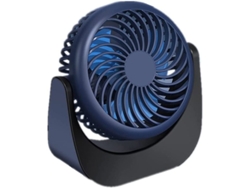 Ventilador De Sobremesa Usb Portátil Con 3 Velocidades De Rotación, Apto Para Uso En Interiores Y Exteriores (azul, 1 Unidad)