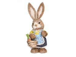 Dan26-decoraciones De Pascua Conejo De Paja Simulado Lindo Y Exquisito Suministros De Decoración Festiva Para Niños Y Amigos