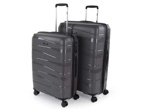 Juego De Maletas Rígidas Pp JASLEN Stuttgart marron metalizado (48X75x29 Cm - 92L)