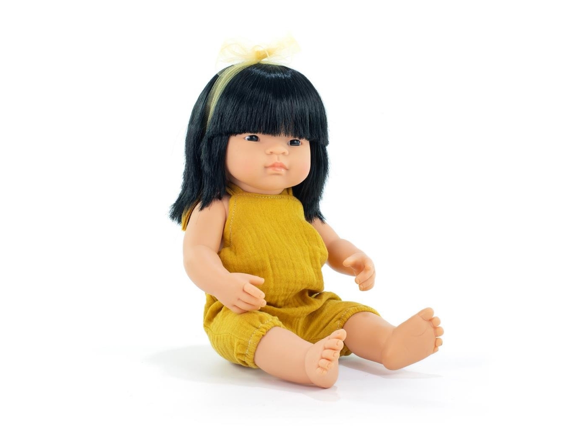 Muñeca asiática Miniland de 38 cm, juguete educativo