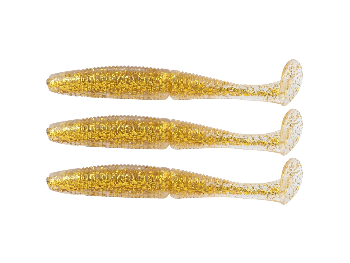 2026rebe-ar36 3pcs Cebo Artificial De Gusano Suave Con Cola T 140mm 17g Para Pesca Accesorios De Pesca Oro