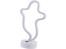 Lámpara Led Decorativa De 1 Pieza Con Base De Luz Nocturna De Neón Para Decoración De Pared De Halloween, Diseño Sin Pilas.