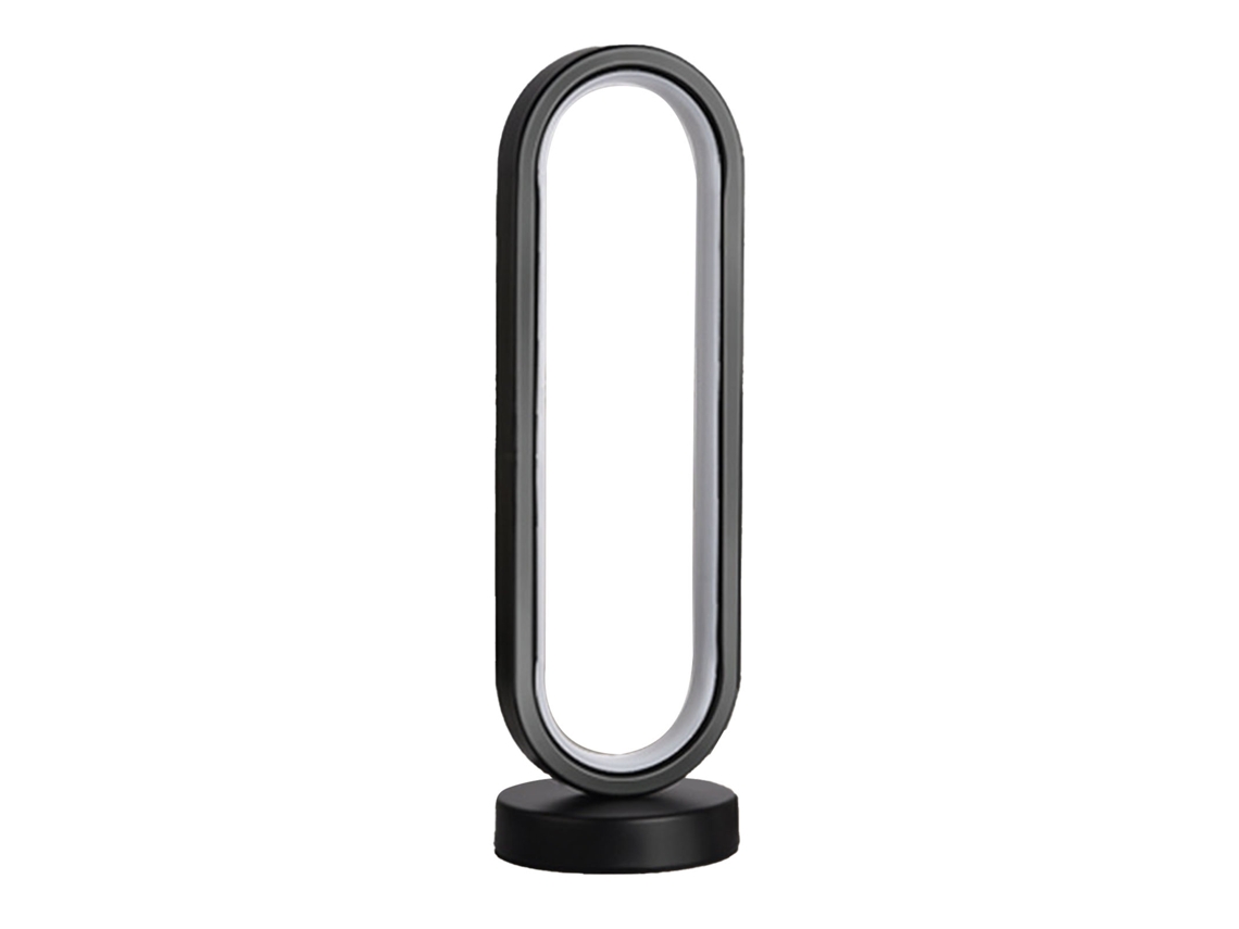 2026-lámpara De Escritorio Moderna Led 3w Usb Ovalada Regulable Luz Cálida Protectora De Ojos Para Dormitorio Oficina Negro